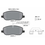 Textar Front Brake Pad Set 2429401
