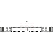 Apec Brake Hydraulic Hose Line Rear fits Renault Megane I 1996-2008