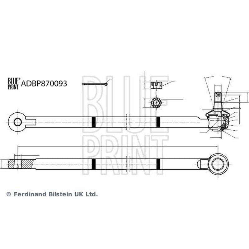 Blue Print Steering Tie Rod End Ball fits Suzuki Samurai Closed Off-Road Vehicle