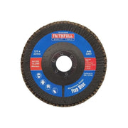 Faithfull Aluminium Oxide Flap Disc 125 x 22mm 40 Grit Faithfull - NN4 Online