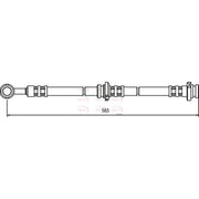 Apec Brake Hydraulic Hose Line Rear Right fits Nissan Almera 2000-2006