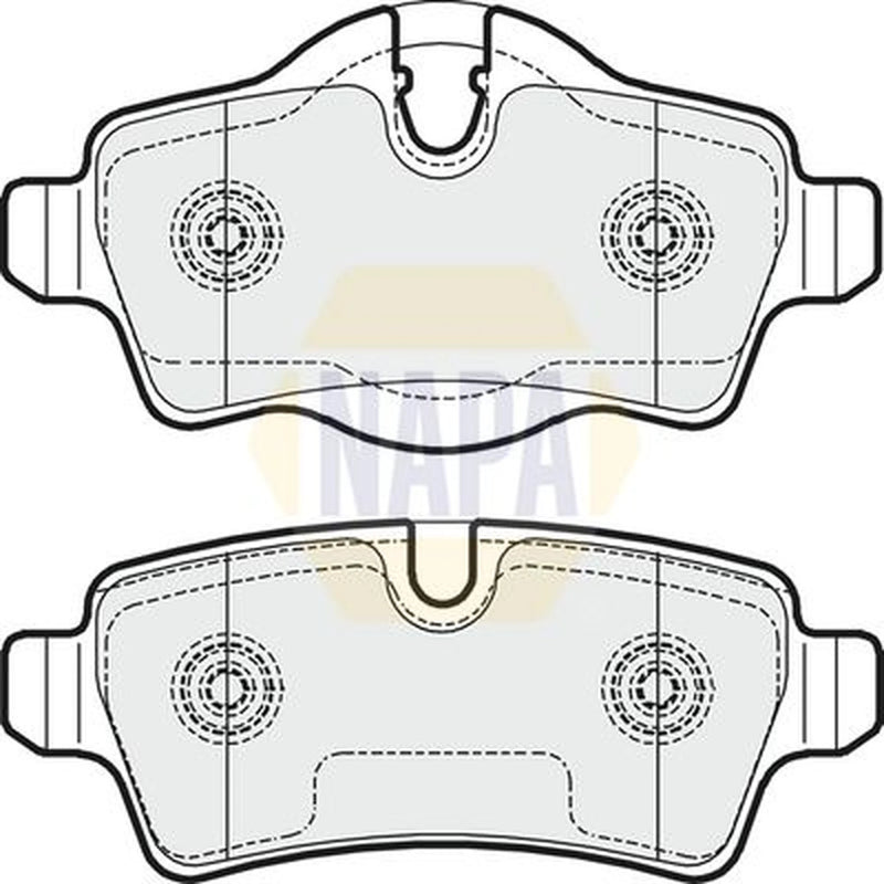 NAPA Rear Brake Pad Set fits Mini Mini 2006-2015 1.6
