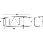 Hella Tail Light / Lamp PY21W Right