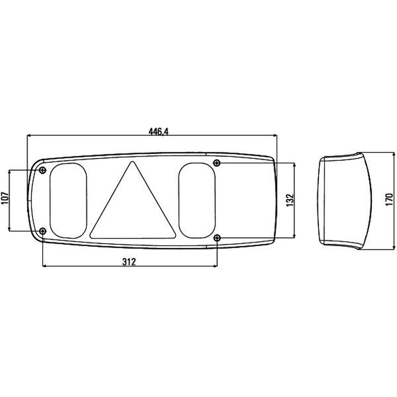 Hella Tail Light / Lamp PY21W Right