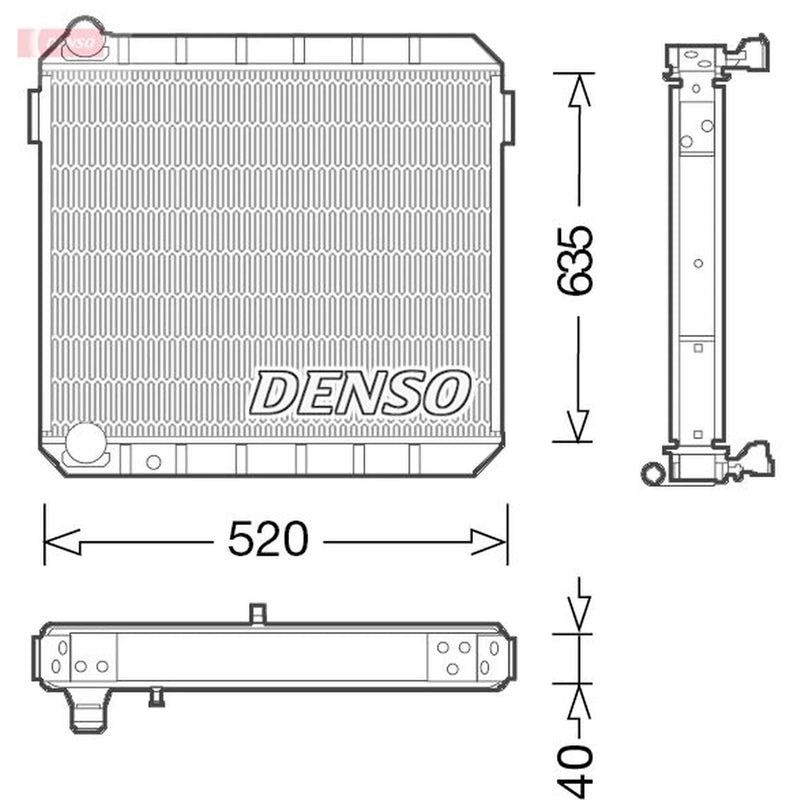 Denso Engine Radiator fits Ford Cargo 1982-1996