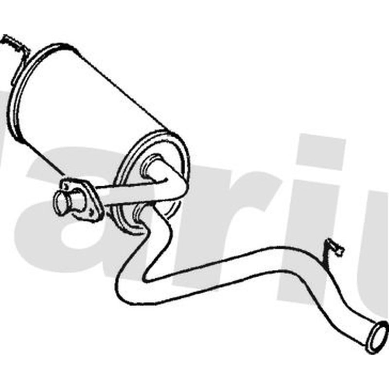Klarius Box With Tail Pipe Rear fits Land Rover Defender 1990-1998 2.5