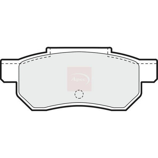 Apec Rear Brake Pad Set PAD587