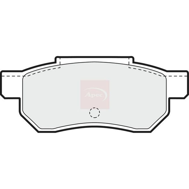 Apec Rear Brake Pad Set fits Honda Accord III 1985-1989 2.0