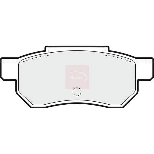 Apec Rear Brake Pad Set fits Honda Accord III 1985-1989 2.0
