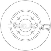 Borg & Beck 2 x Vented Front Brake Discs BBD5588