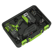Sealey 1/2"Sq Drive Hi-Vis Cordless Brushless Impact Wrench 18V 4Ah CP650LIHV Sealey - Dynamic Drive