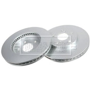 Borg & Beck Front Brake Vented Discs & Pads fits Toyota Previa 2000-2006 2.0 2.4