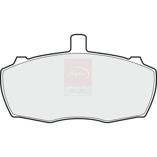 Apec Front Brake Pad Set fits Ford Transit 1985-1992 1.6 2.0 2.5