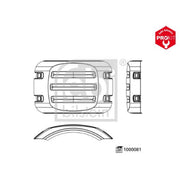 Febi Wing Right Rear 1000081
