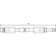 Apec Brake Hydraulic Hose Line Front fits VW Lt 1996-2006 2.3 2.5