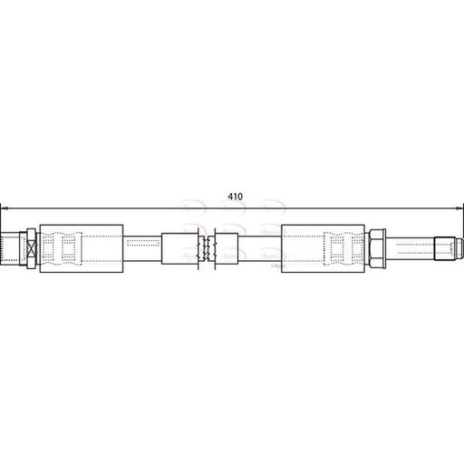 Apec Brake Hydraulic Hose Line Front fits VW Lt 1996-2006 2.3 2.5