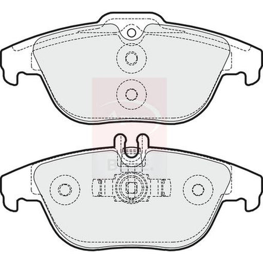 Apec Rear Brake Pad Set fits Mercedes-Benz C-Class 2007-2014
