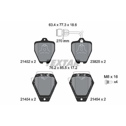 Textar Front Brake Pad Set 2145201