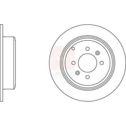 Apec 2 x Solid Brake Discs fits Peugeot 406 1995-2004 1.6 1.8 1.9 2.0 2.1 2.2