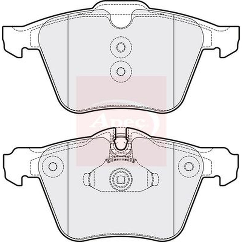 Apec Front Brake Pad Set fits Daimler Super Eight 2005-2009 4.2