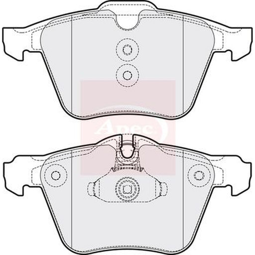 Apec Front Brake Pad Set fits Daimler Super Eight 2005-2009 4.2