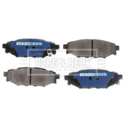 Borg & Beck Front & Rear Brake Discs & Pads fits Subaru Impreza 2011-2012