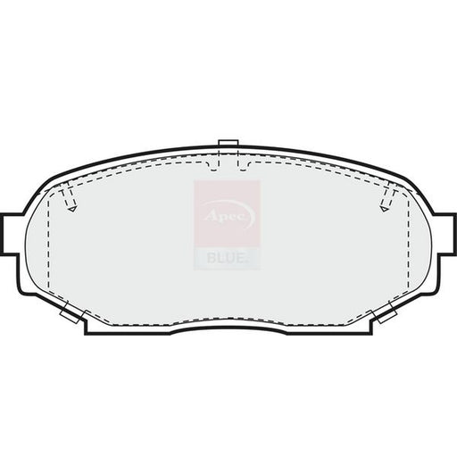 Apec Front Brake Pad Set fits Mazda MX-5 1990-1998 1.6