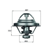 Mahle Thermostat,Coolant fits Audi 100 C2 1977-1982 2.1