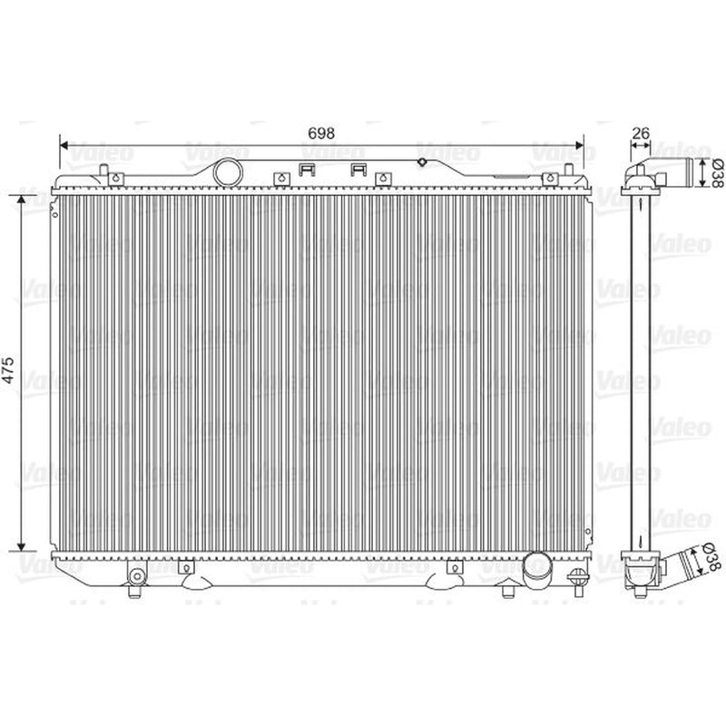 Valeo Engine Radiator 734850