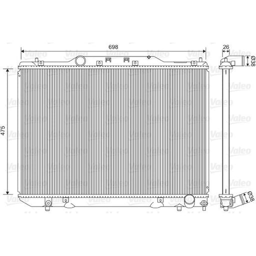 Valeo Engine Radiator 734850