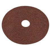 Sealey Fibre Backed Disc125mm 24Grit Pack of 25 WSD524 Sealey - Dynamic Drive