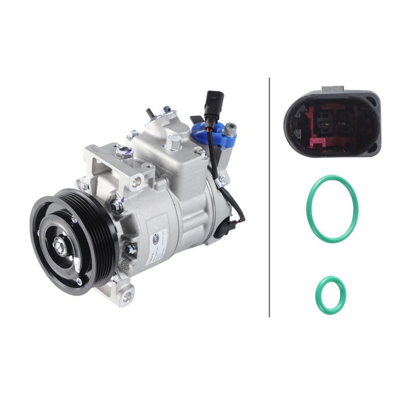 Hella Air Conditioning Compressor fits VW California T5 Camper 2009-2015 2.0
