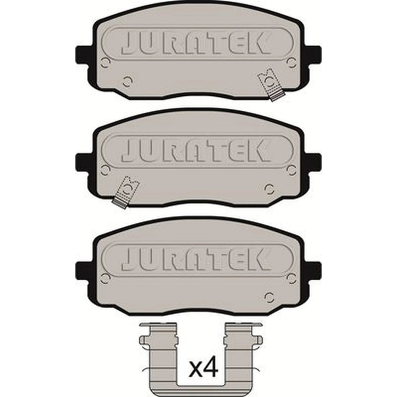 Juratek Front Brake Pad Set fits Hyundai I10 I 2007-2018 1.0 1.1 1.2
