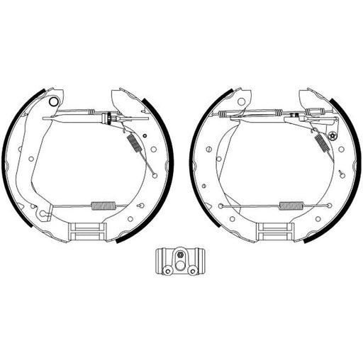 Mintex Brake Shoe Set Axle Kit fits Alfa Romeo Ar 6 1985-1989 1.9 2.4 2.5