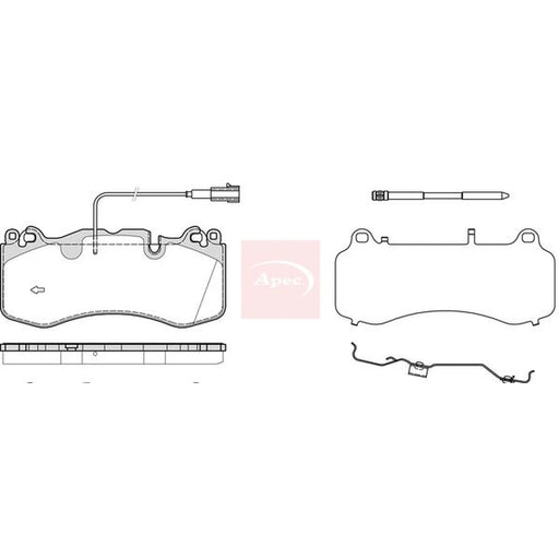 Apec Front Brake Pad Set PAD2384
