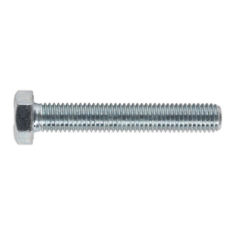 Sealey HT Setscrew M12 x 75mm 8.8 Zinc Pack of 10 SS1275 Sealey - Dynamic Drive