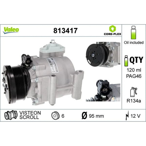 Valeo Air Conditioning Compressor 813417