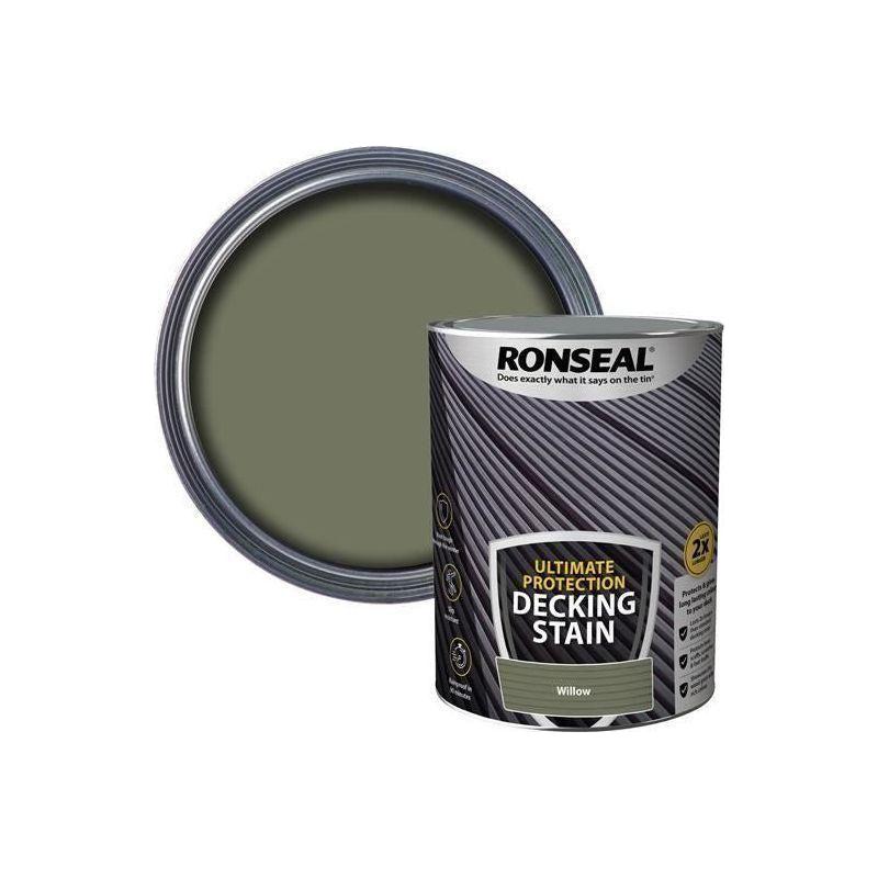 Ronseal Ultimate Protection Decking Stain Willow 5 litre Ronseal - Town Tools