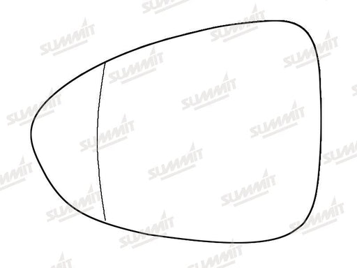 Summit Stick-On Aspheric Mirror Glass fits Vauxhall Zafira Tourer LHS Summit - Bars 4 Cars