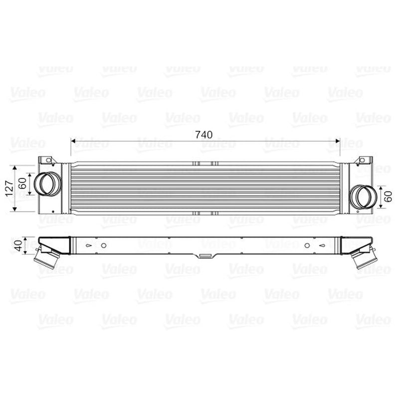 Valeo Intercooler (Charge Air Cooler) 818586