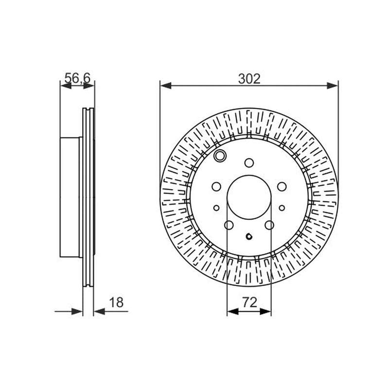 Bosch Front & Rear Brake Discs & Pads fits Mazda CX-7 2007-2013 2.3 2.5