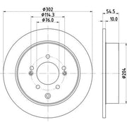 Mintex Front & Rear Brake Discs & Pads fits Kia Sportage IV 2015-2022 1.7 2.0