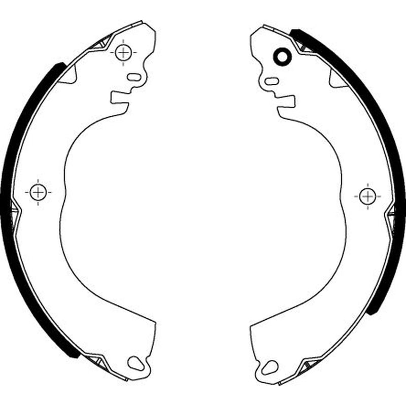 Mintex Brake Shoe Set Axle Kit fits Mitsubishi Space Star VI 2012 on 1.0 1.2