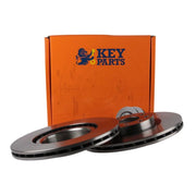 Key Parts Front Brake Vented Discs & Pads fits Fiat Punto Evo 2009-2012 1.4