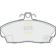 NAPA Front Brake Pad Set NBP1209
