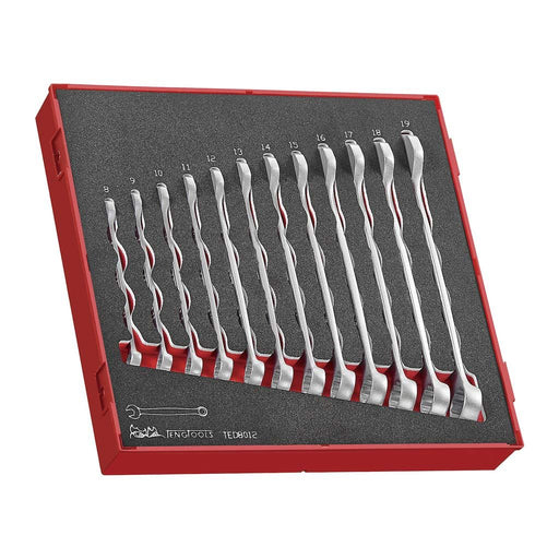 Teng Tools Combination Spanner Set Anti Slip FOAM2 12 Pieces Teng Tools - Dynamic Drive