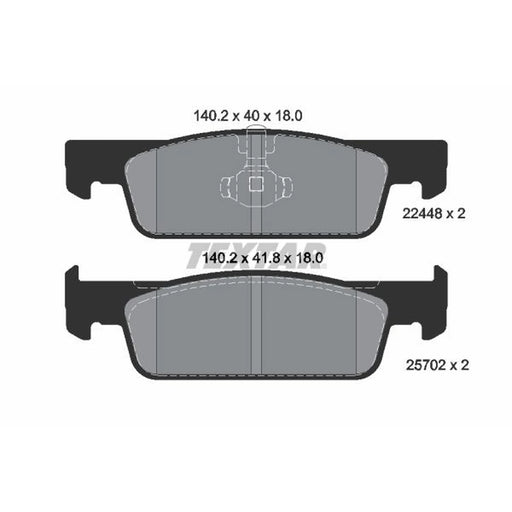 Textar Front Brake Pad Set 2244801