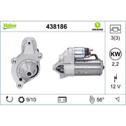 Valeo Starter Motor 12V 2.2kW Teeth 438186