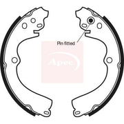 Apec Brake Shoe Set Axle Kit fits Subaru Forester 1997-2008 2.0