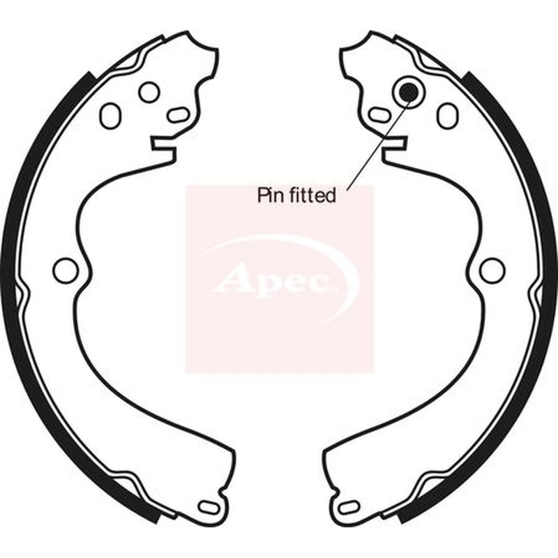 Apec Brake Shoe Set Axle Kit fits Subaru Forester 1997-2008 2.0